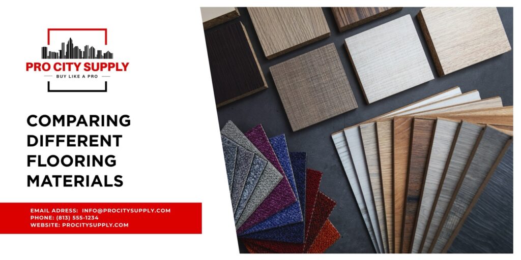 comparing different flooring materials