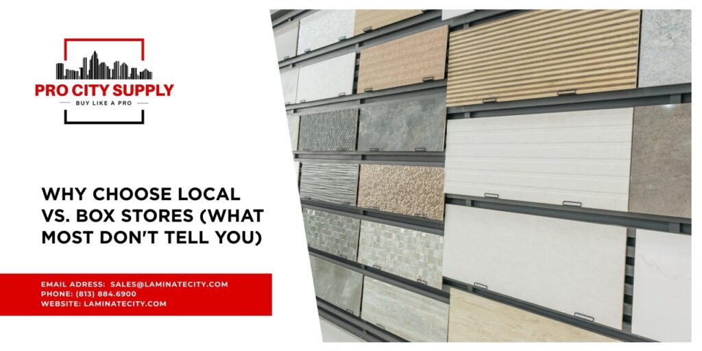 why choose local flooring supplier for contractors Florida